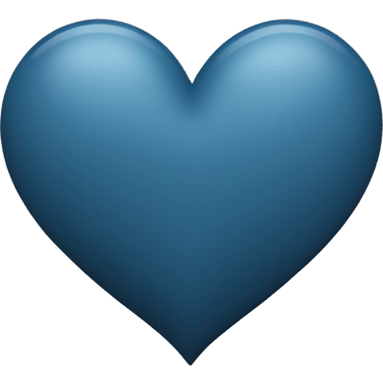 Dark grey ish blue heart but more blue then grey (not too dark but still dark) emoji