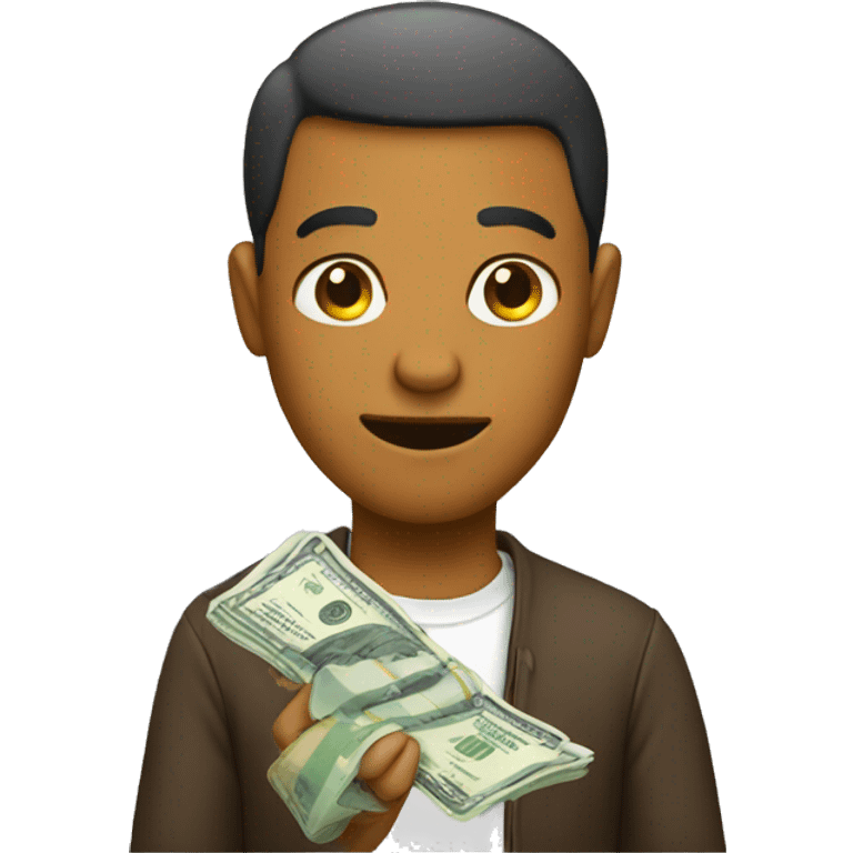 someone with few money emoji