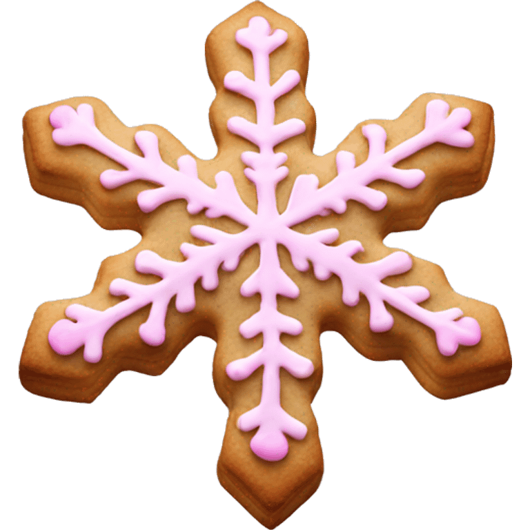 pink snowflake cookie  emoji