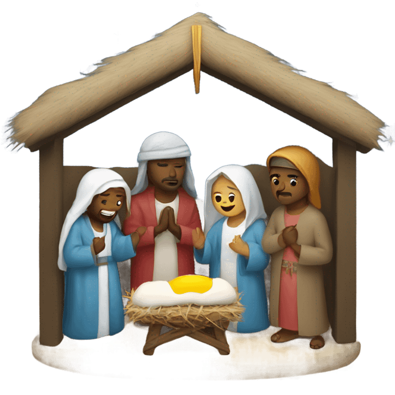 Nativity scene emoji