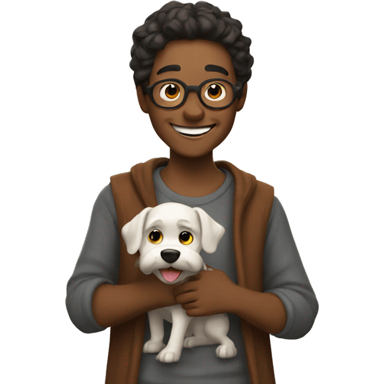 happy potter with dog emoji