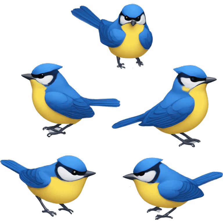 Blue tits emoji