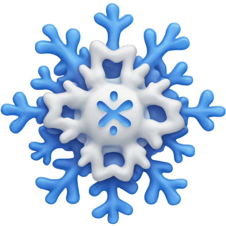 Mushroom snowflake emoji