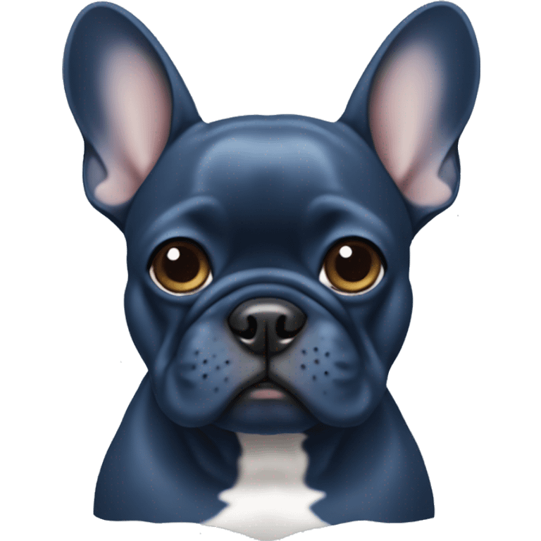 Blue frenchie emoji