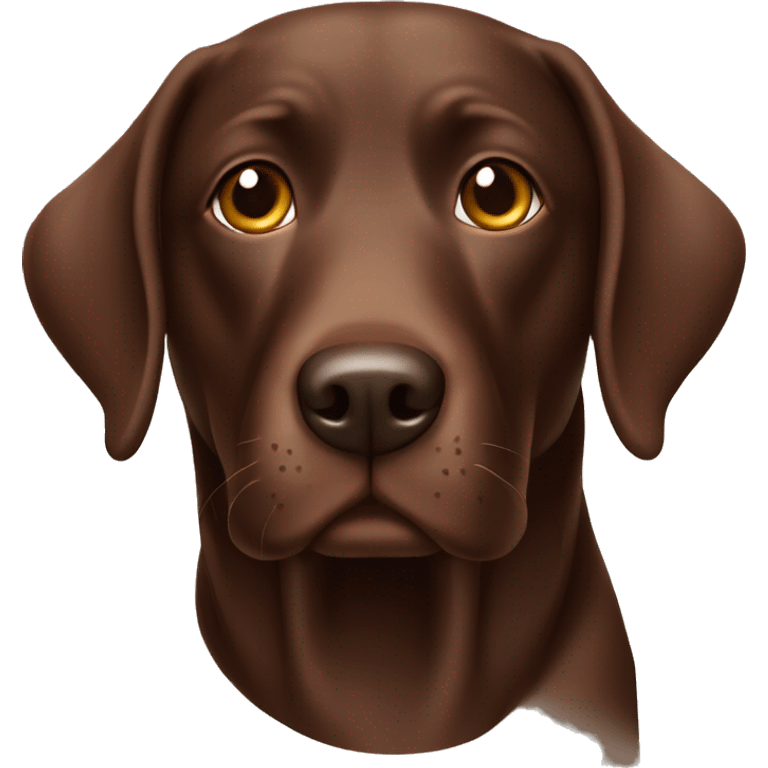 chocolate lab dog  emoji