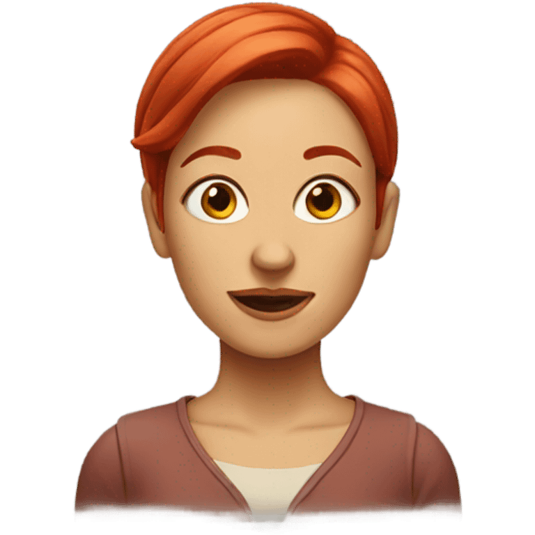 Big ear red hair woman  emoji