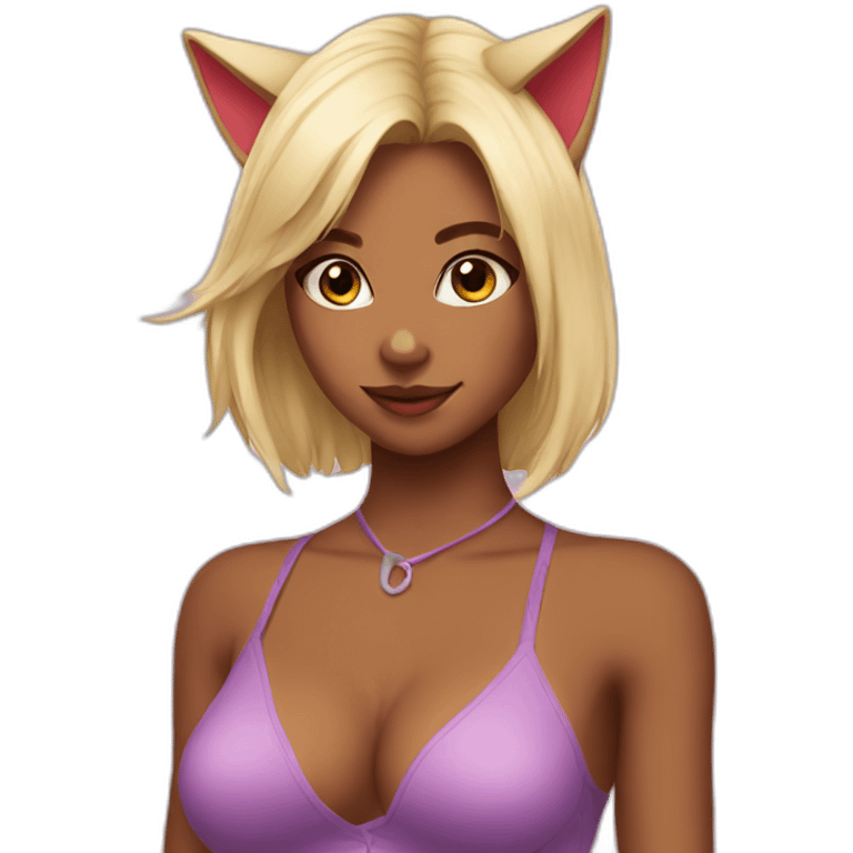 hot catgirl emoji