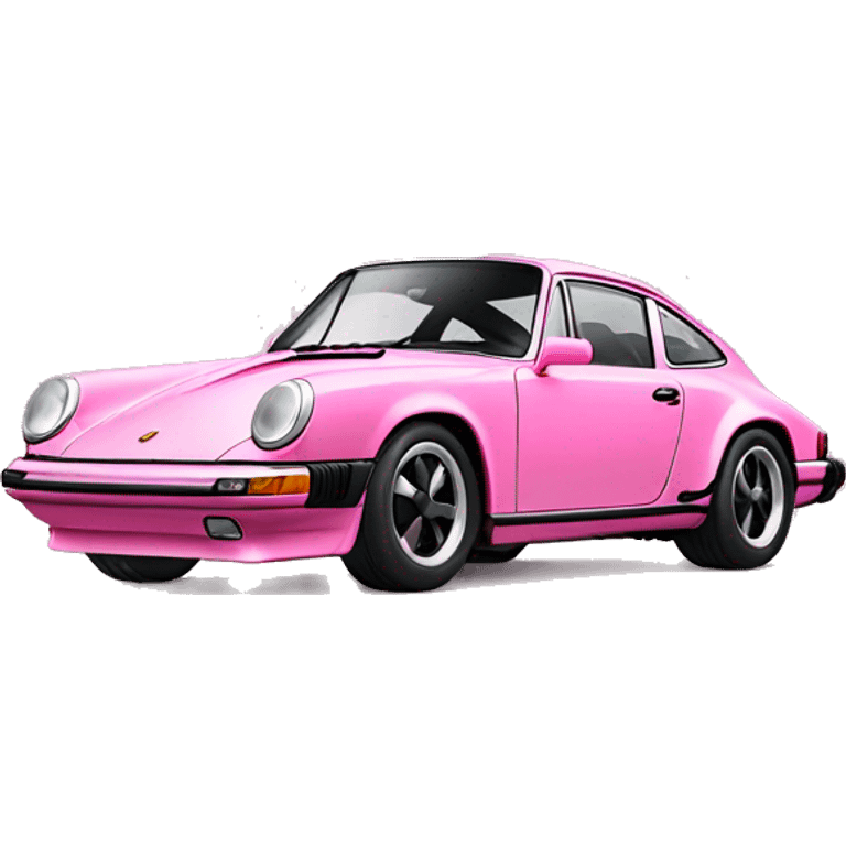 Pink Porsche 911 emoji