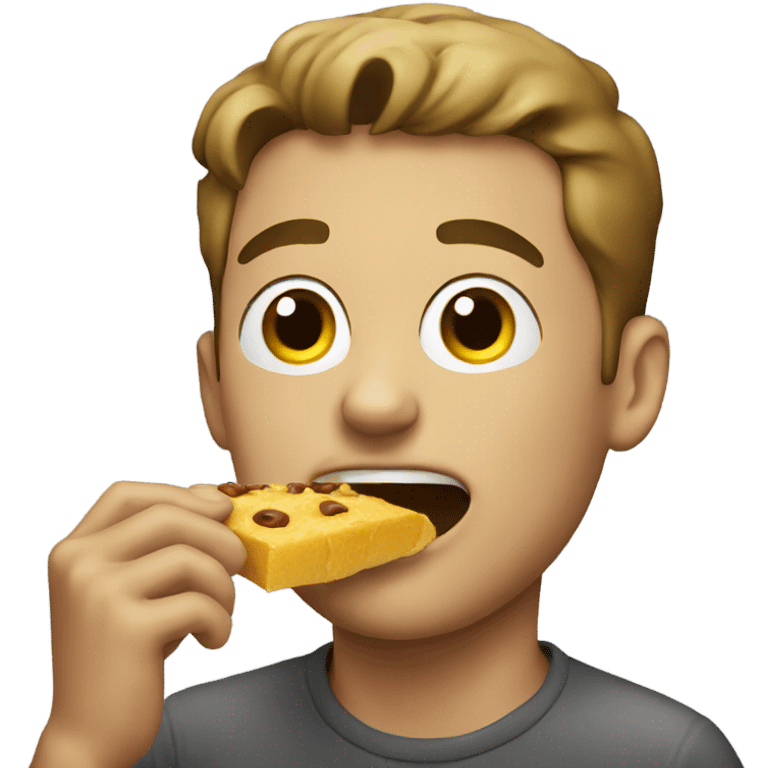 Guy eating  emoji