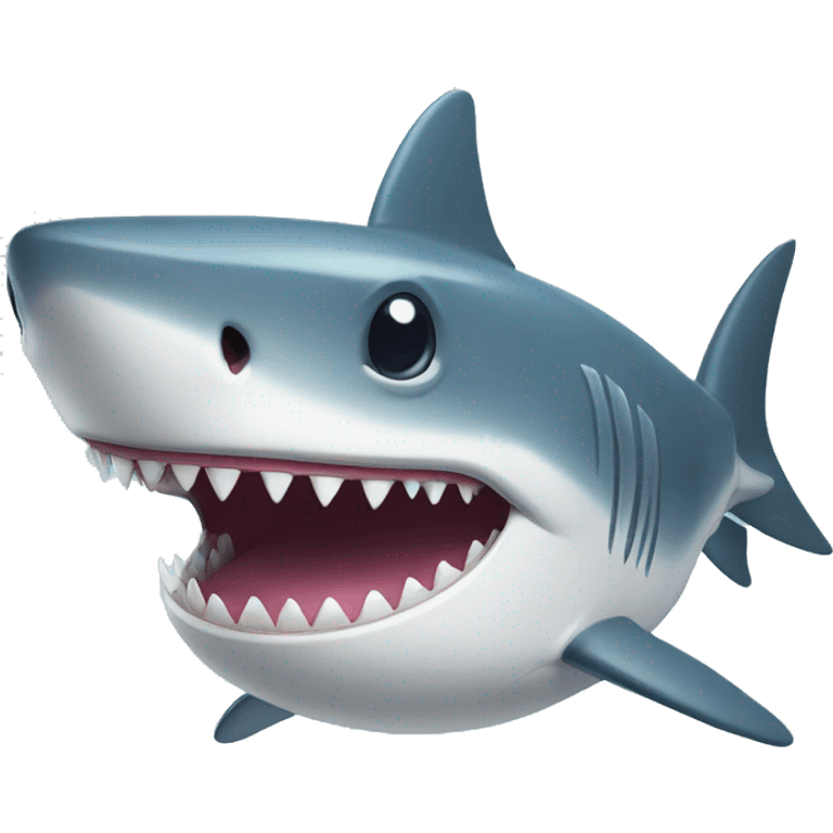 a shark smiling emoji