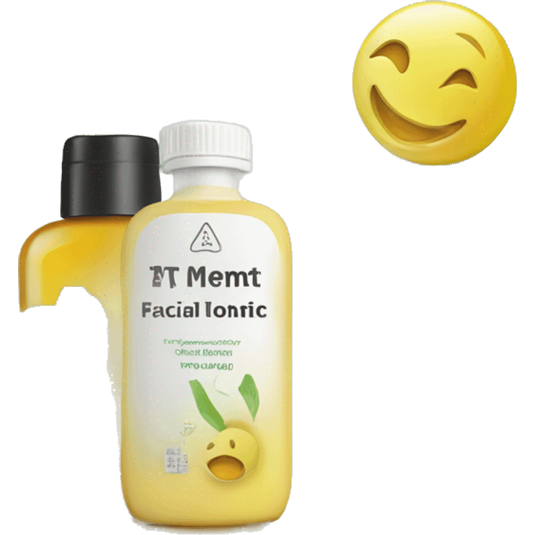 facial tonic with label emoji