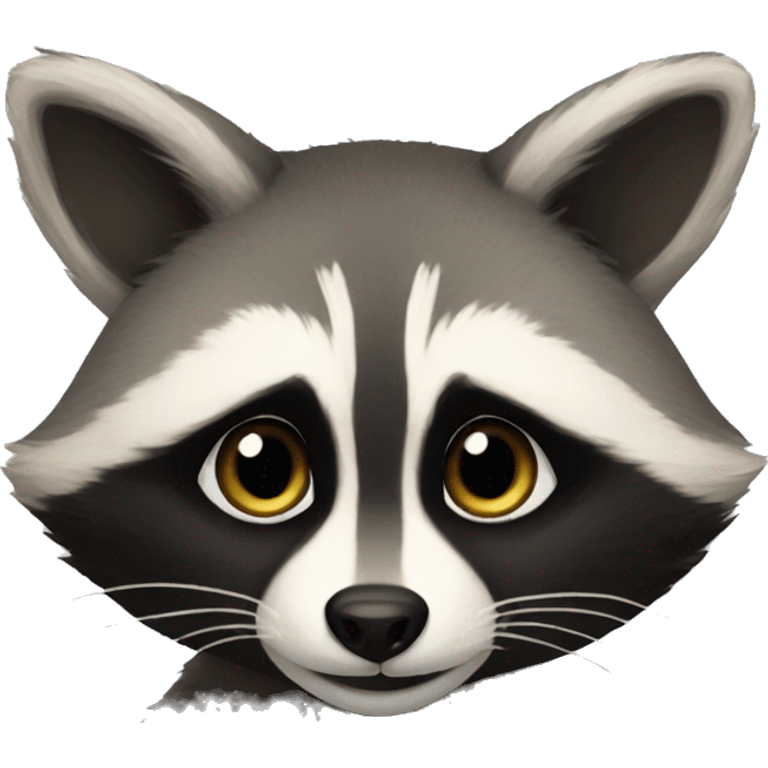 trans raccoon emoji