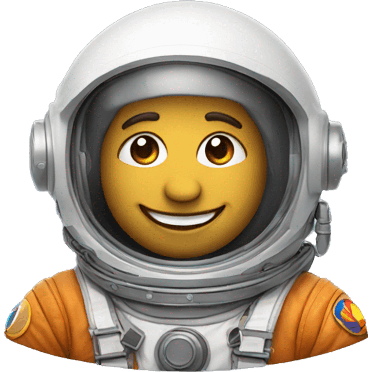 smiling cosmonaut emoji