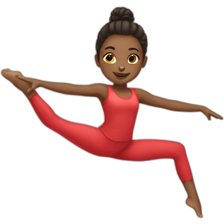 Girl doing splits emoji