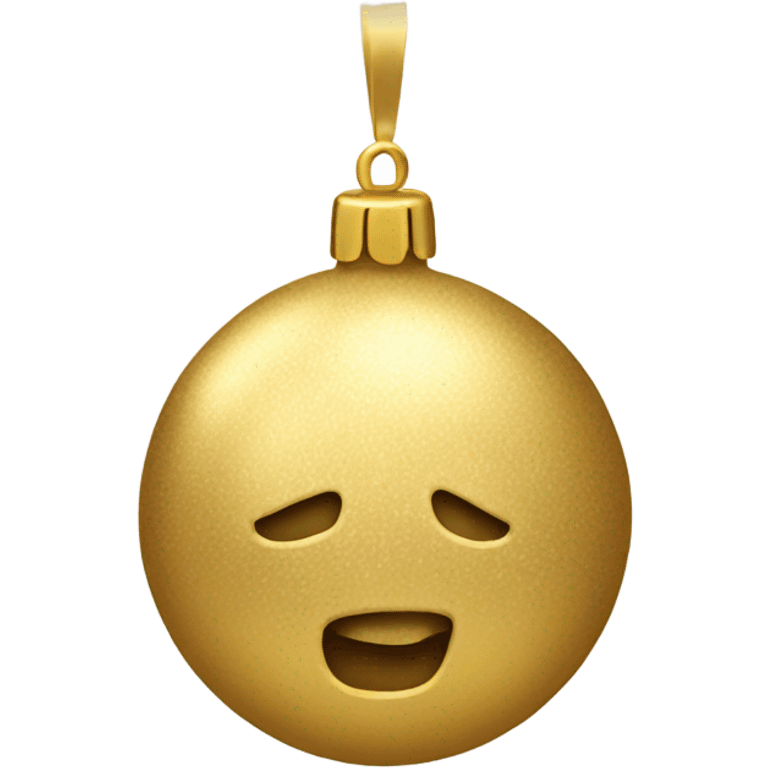 gold bauble emoji