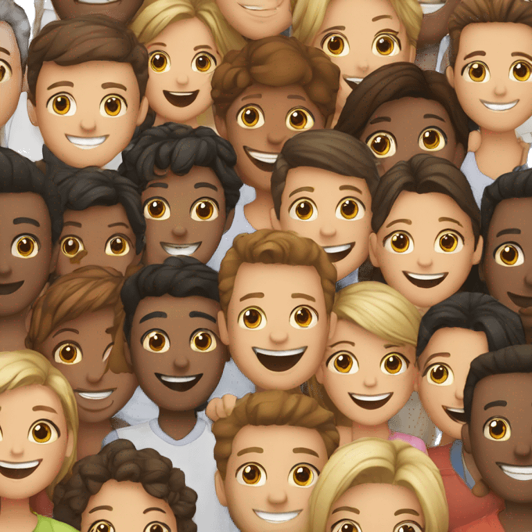 group of smiling people emoji