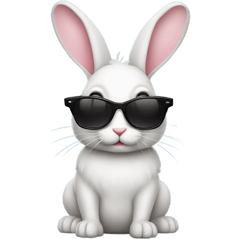 Bunny with sunglasses  emoji