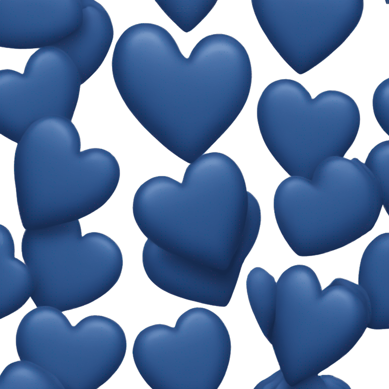 Dark blue heart emoji