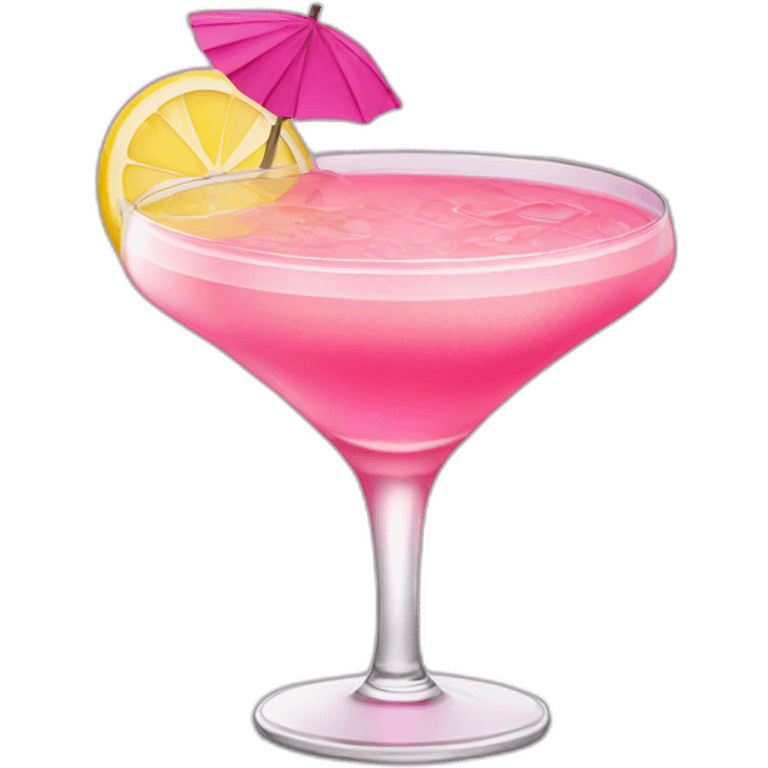 Pink cocktail emoji