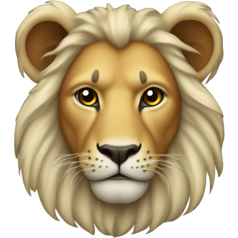 León animal feo emoji