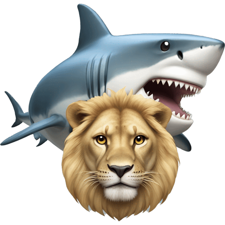 shark with lion emoji