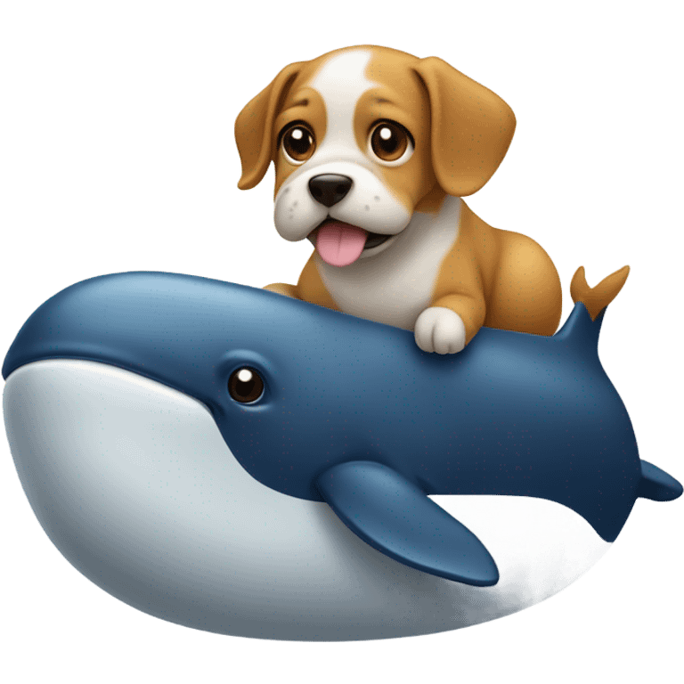 dog on a whale emoji