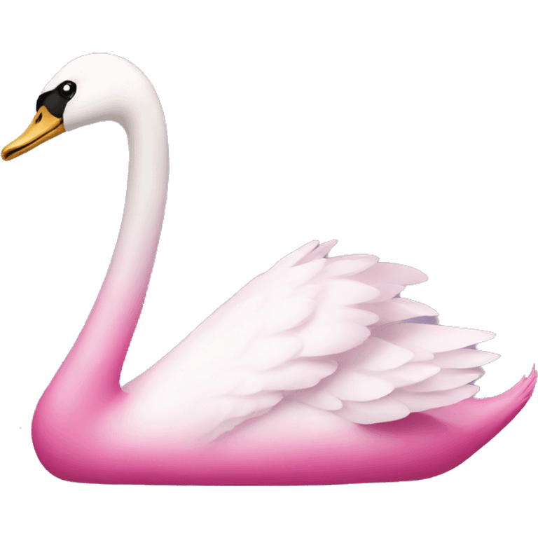 Pink swan  emoji