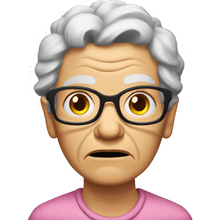 grumpy granndma emoji