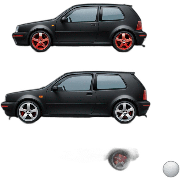 Black gti golf iv emoji