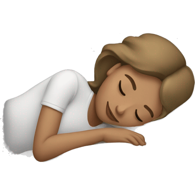 girl with dark blonde hair sleeping  emoji