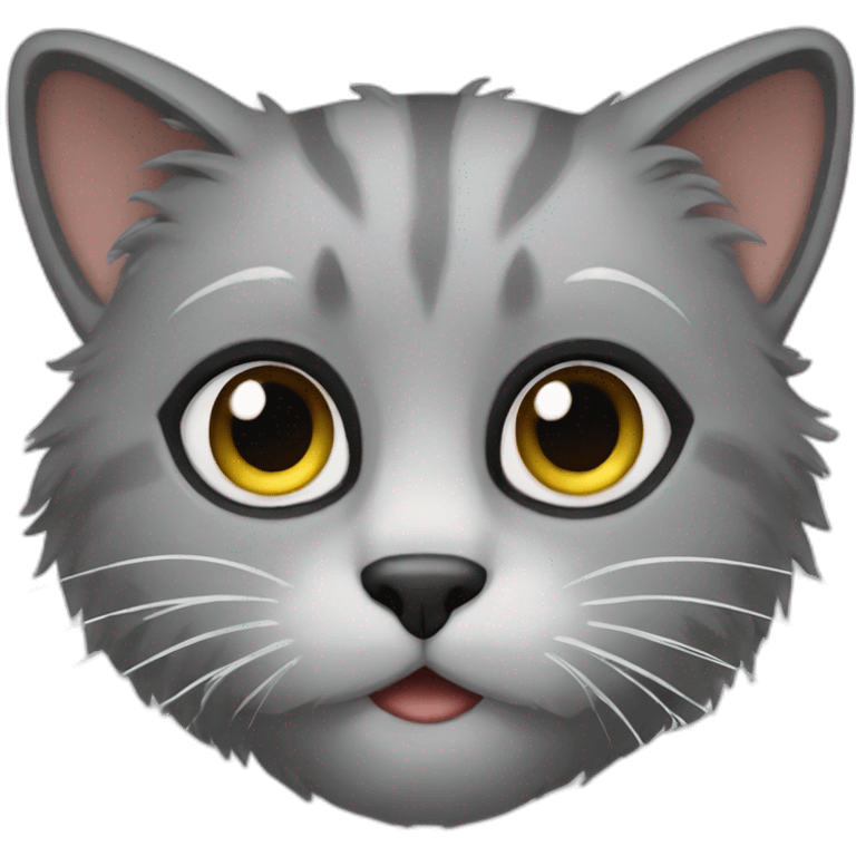 gray furry cat emoji