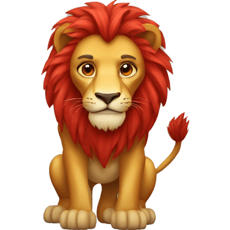 Red lion emoji