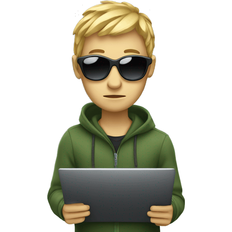 hacker with laptop emoji