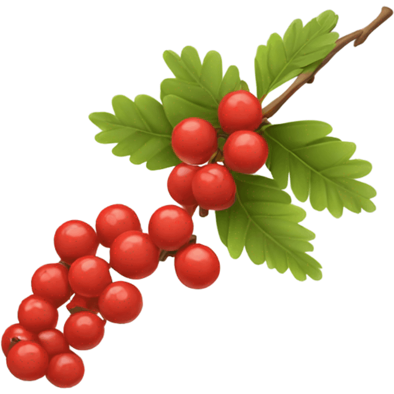 rowan berries branch emoji