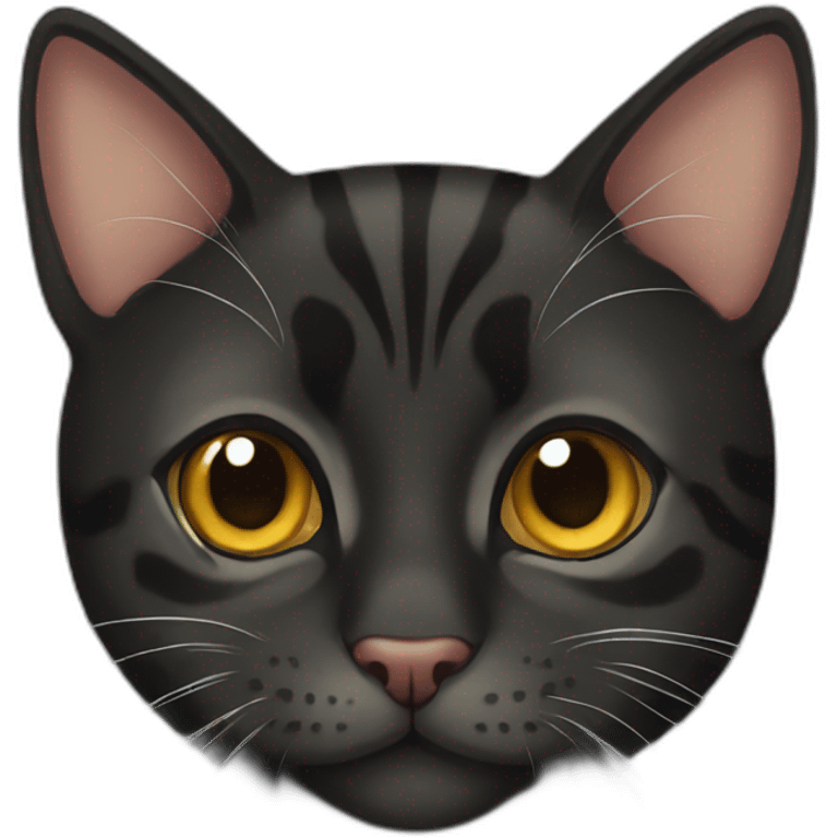 bengal black cat emoji