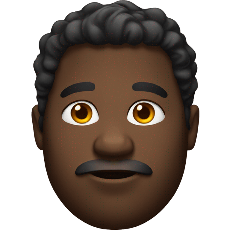 a black fat guy  emoji