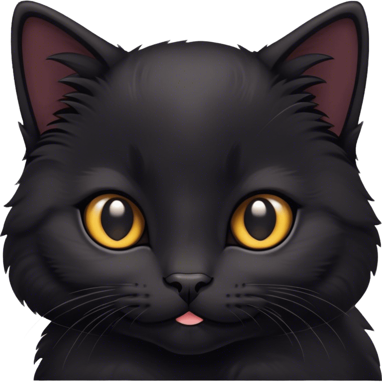 Black kittens emoji