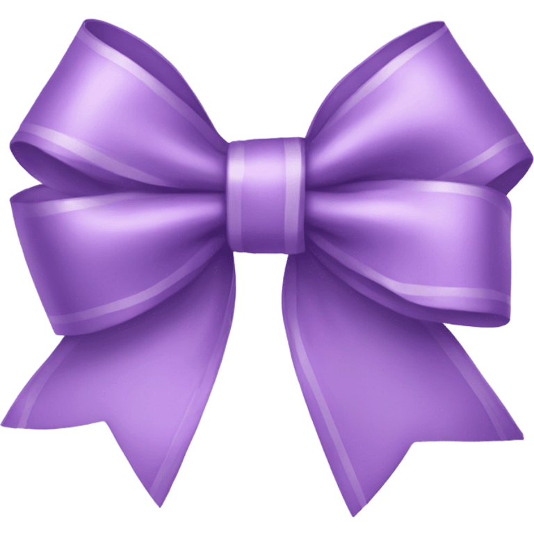 Lilac ribbon bow emoji