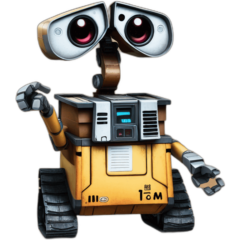 Wall-e Disney with just upper body emoji