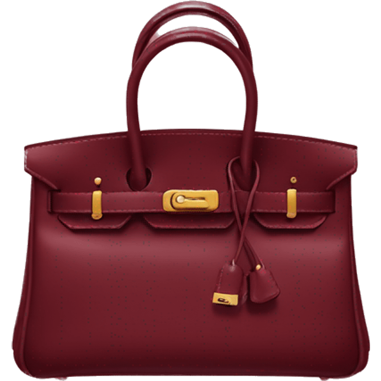 dark red hermes birkin bag emoji