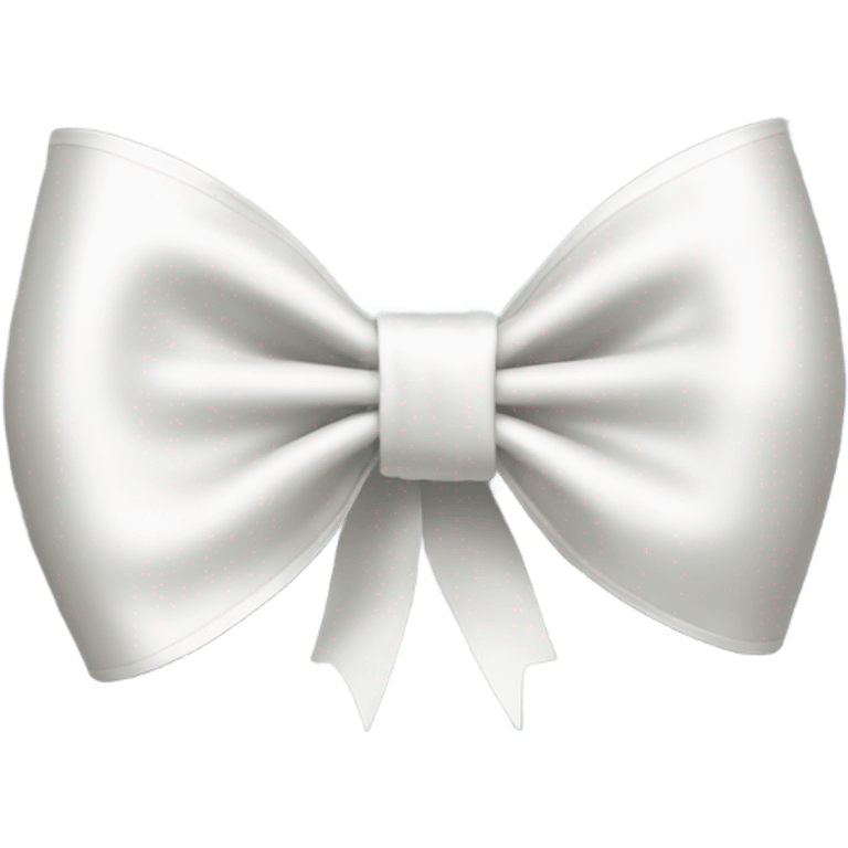 white satin bow emoji