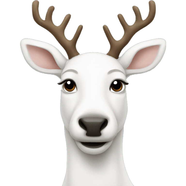 white-reindeer emoji