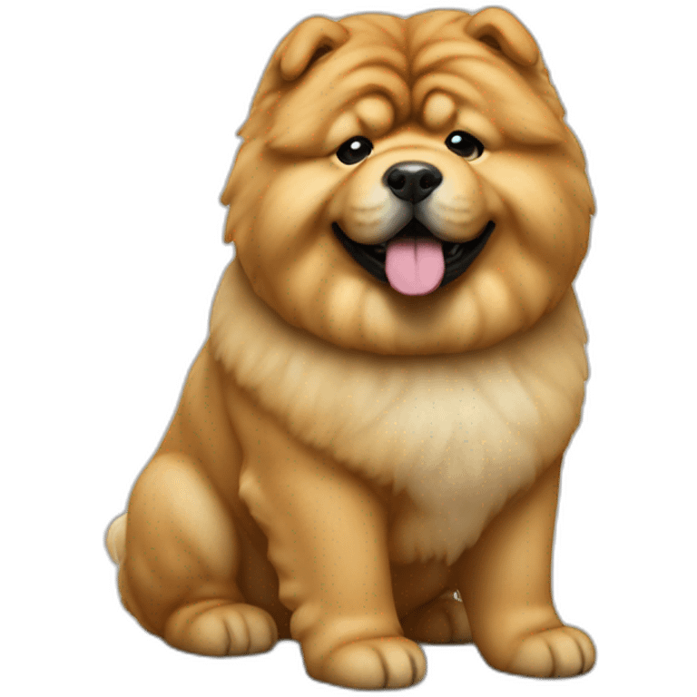 Chow show dog realistic emoji