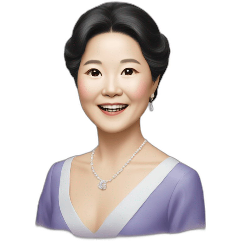 Teresa teng having a pleasing face or one showing a sweet disposition emoji