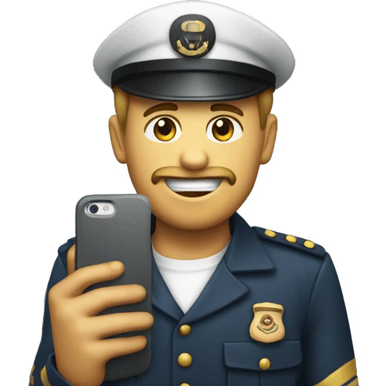 Emoji for an iOS app release captain holding a phone emoji