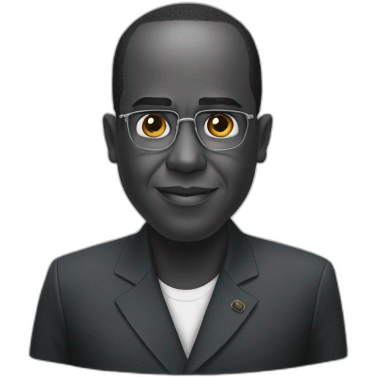 Macky sall with hunger emoji