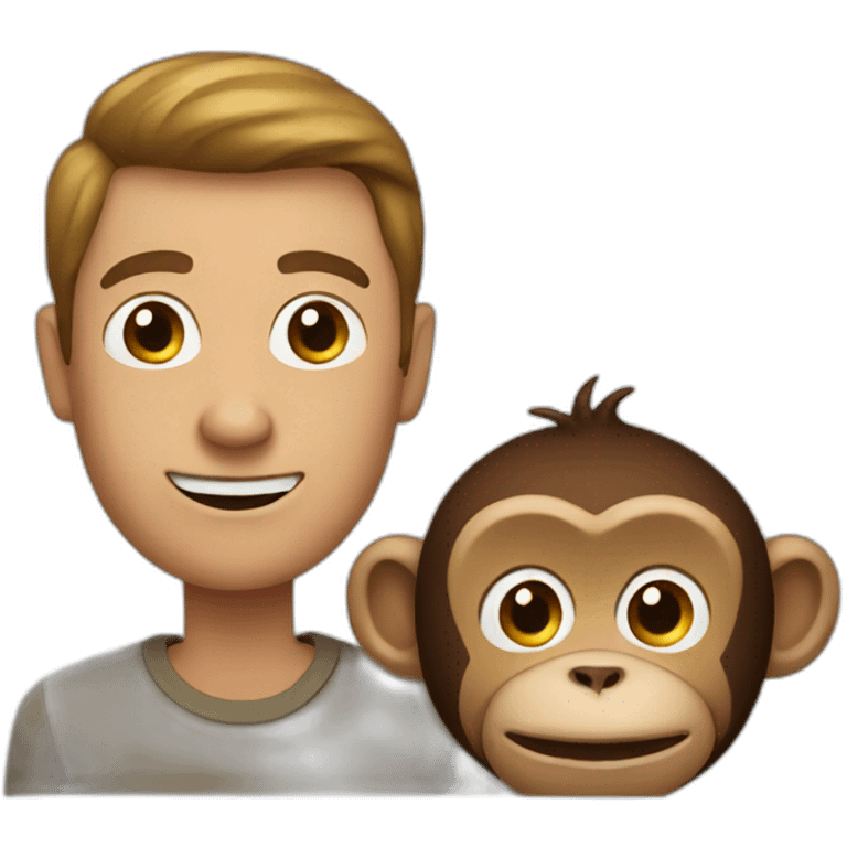 man and monkey emoji