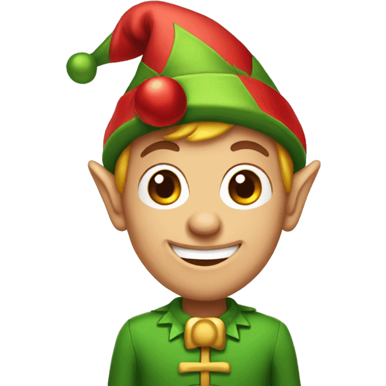 Christmas elf emoji