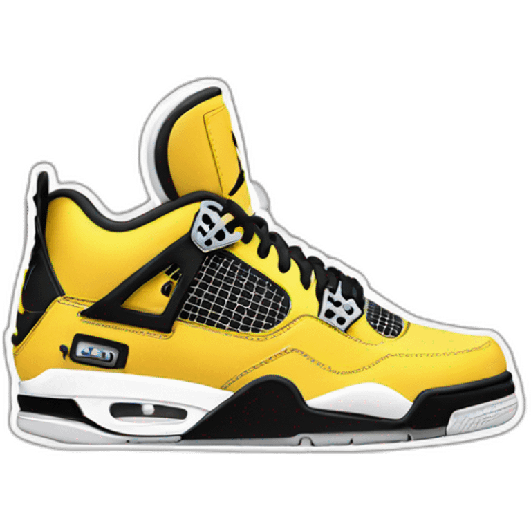 jordan 4 thunder emoji