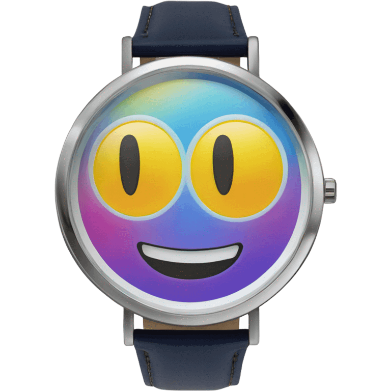 watch wioth happy face on it emoji